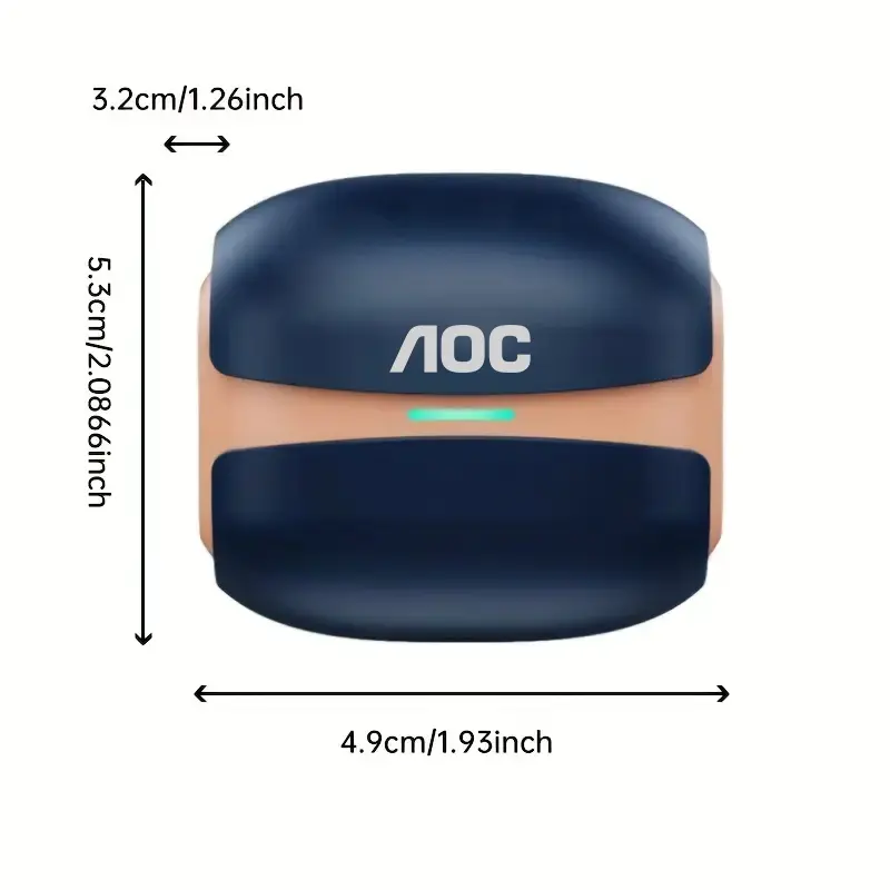 AOC White and Blue True Wireless Earbuds Active Noise Cancellation Technology Powerful Subwoofer Ultra-Long Battery Life Playback Christmas Limited Color Matching Winter Gift Preferred Touch Convenient Operation