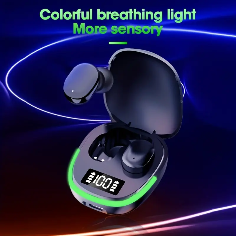 2024 New Wireless Earphones Headphones with Display Touch In-EarTWS Wireless Earbuds Sports Music Game Headset for IOS/Android