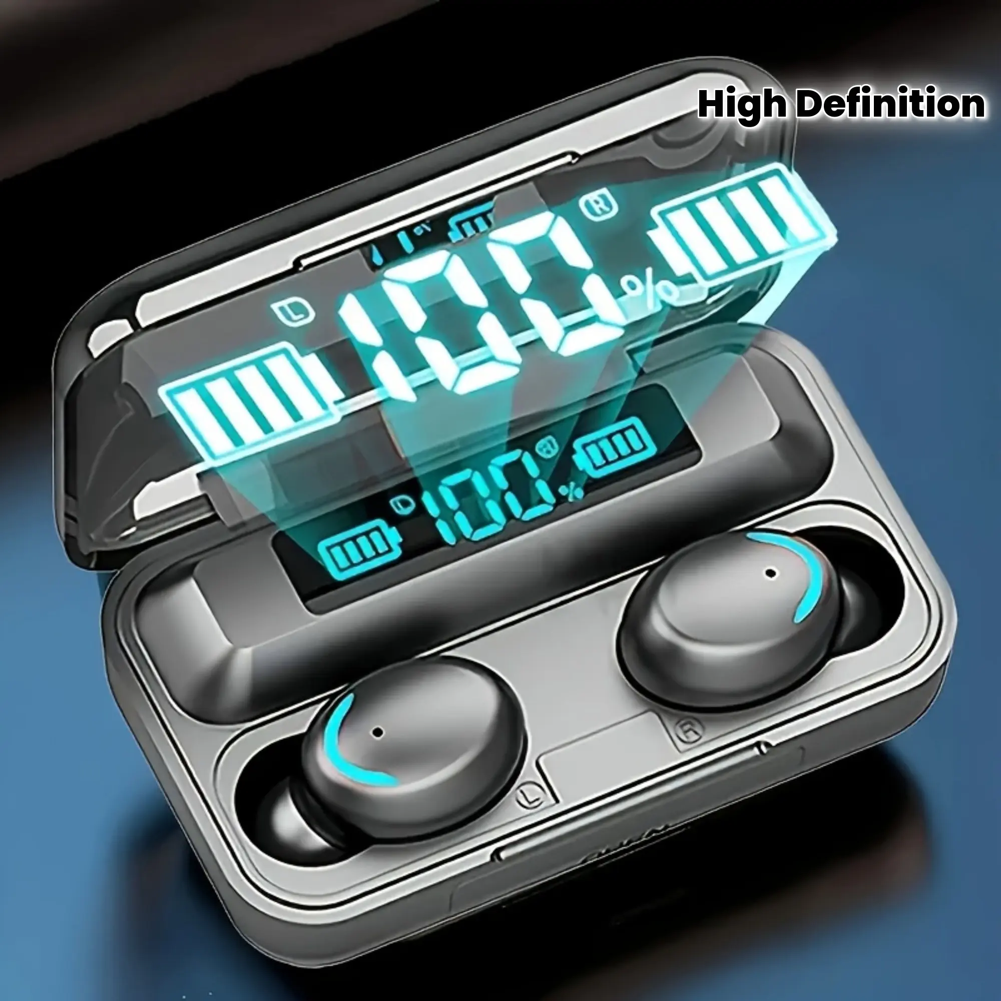 9D Sound Wireless Earbuds with Touch Control - High-Quality In-Ear Headphones for Iphone & Android, True Stereo Audio, High-Definition Microphone, Ideal for Gaming And Calls, Gaming Headset | Touch Control Headphones | Rechargeable Battery