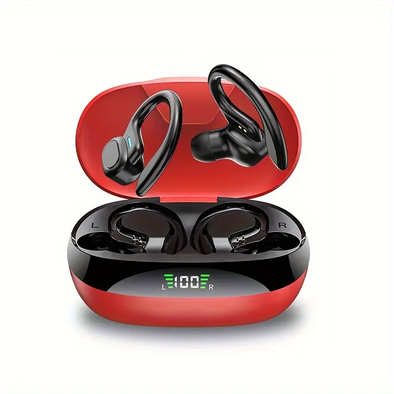 Wireless TWS Earbuds with ENC Noise Reduction, 80Hrs Playtime, Touch Control, Sport In-Ear Headphones, Rechargeable Lithium-Polymer Battery, LED Digital Display Charging Case, Wireless Connectivity, Earbuds, Anime Theme