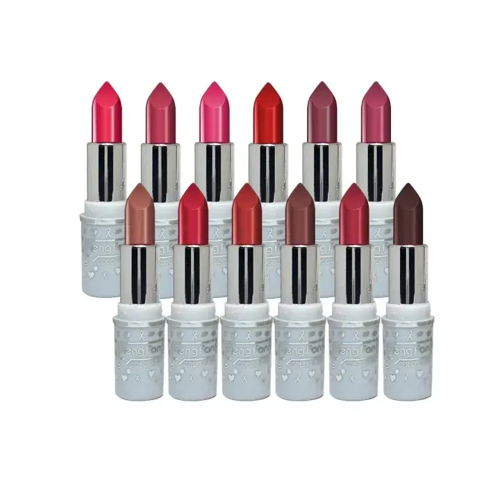HENG FENG Pack of 12 Matte Lipsticks – Long Lasting Waterproof Lip Color Set for Girls & Women