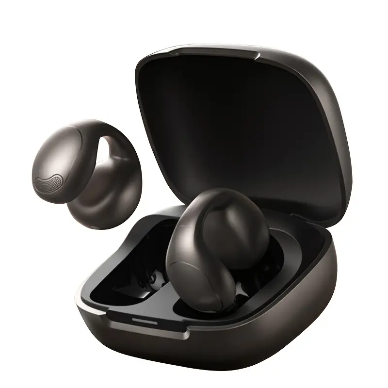 Soundcore by Anker C40i True Wireless Clip-on Sports Headphones, TWS Stereo, HD Calls, Touch Control, Open Back Cover Design, Wireless Charging Case, USB-C, para Android & iOS, Gaming & Business, Running Headset, Business Calls, Travel Headphones, Ergonomic Fit, Openear Design, Lightweight Build, Comfortable Wear, Usbc Charging, Stereo Sound, Commuters, Office Workers