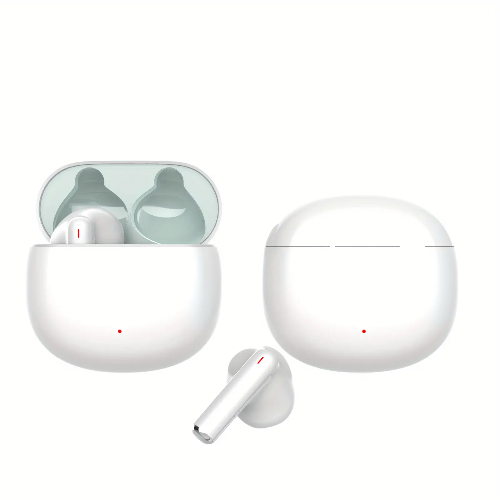 New Noise-Free Wireless Headphones, TWS Wireless Earbuds, True Copper Ring Sound Quality, Low-Power In-Ear Design, Wireless Headphones with Built-In High-Definition Microphones, Touch Control TWS Wireless Earbuds Ultra-Long Playtime