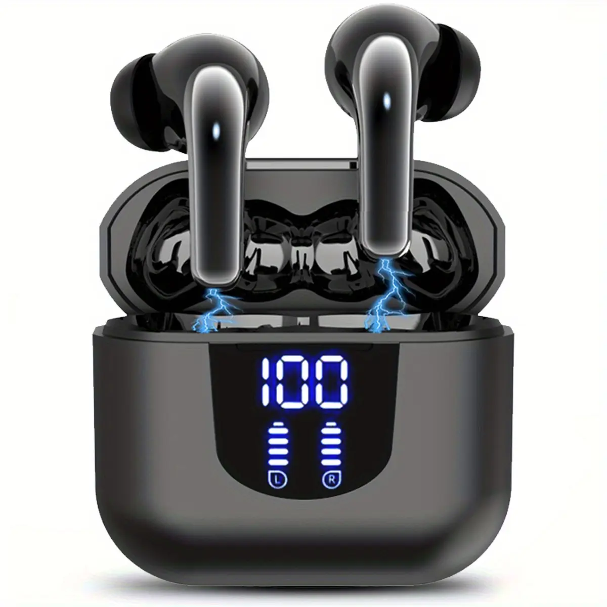 ANKRIYUL True Wireless Earbuds Stereo Headphones, Sport Headset with Charging Case High Quality in Ear Light-Weight Earphones for Phones, TV and Laptops