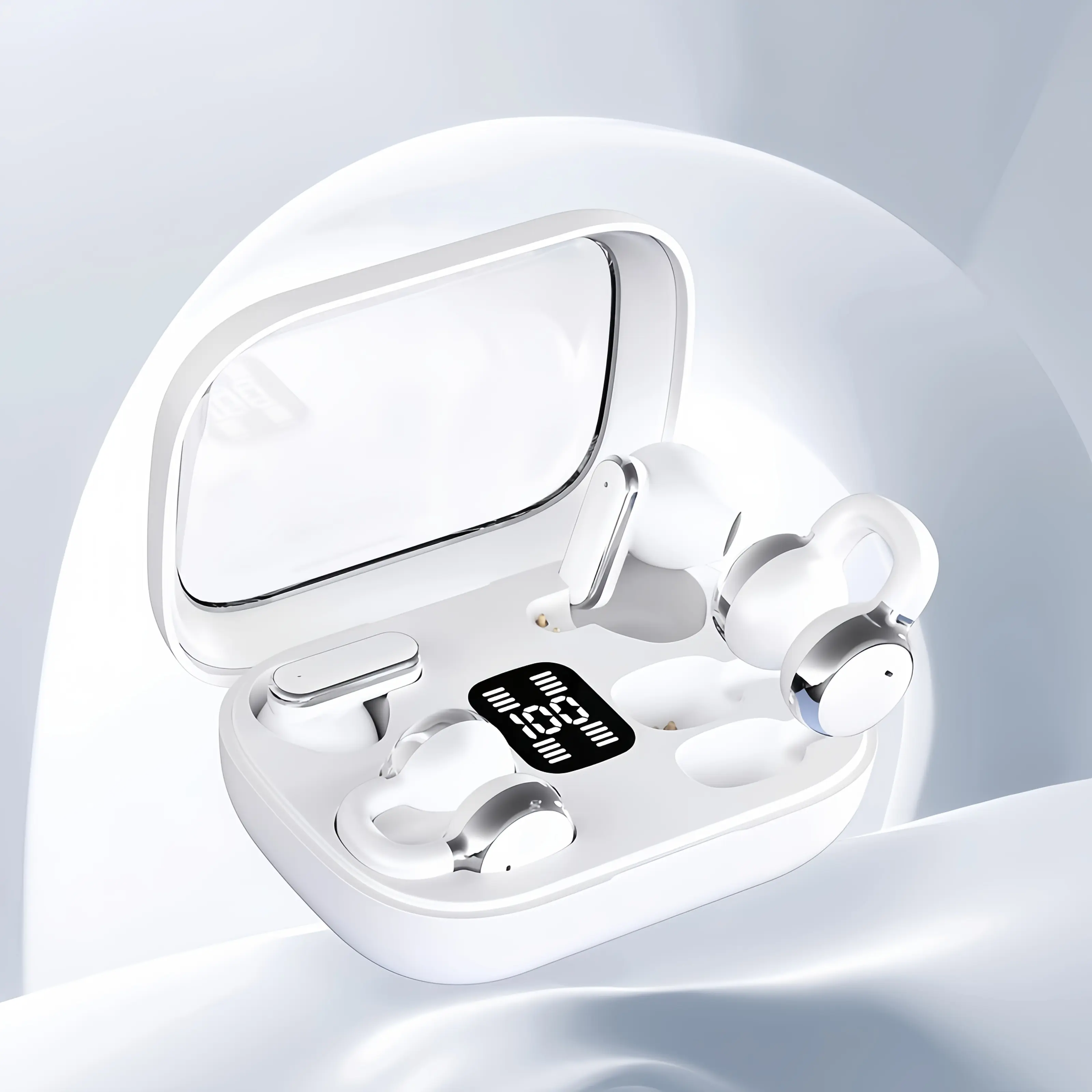 Wireless Earbuds with AI Noise Cancellation, Long Battery Life – Perfect for Gym, Running, Gaming & Home Office. Includes Portable Charging Case, Secure Fit During Exercise, Excellent Sound Quality at an Affordable Price