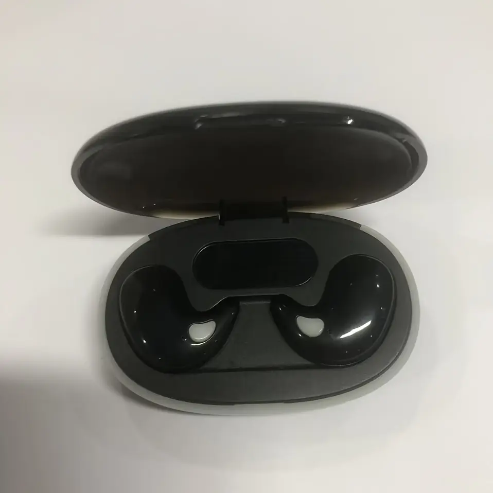 Ultra-Thin Wireless Earbuds with Noise Cancelling Microphone, Wireless Low Energy Technology & App Control - Invisible In-Ear Sports Headphones, -C, Compatible with iPhone/Android Smartphones, Long Life, Low Power Consumption, - (No Charger Included) - Ideal for Sleep Tracking & Hands-Free Calling, Compatible with Smartwatches & Fitness Trackers