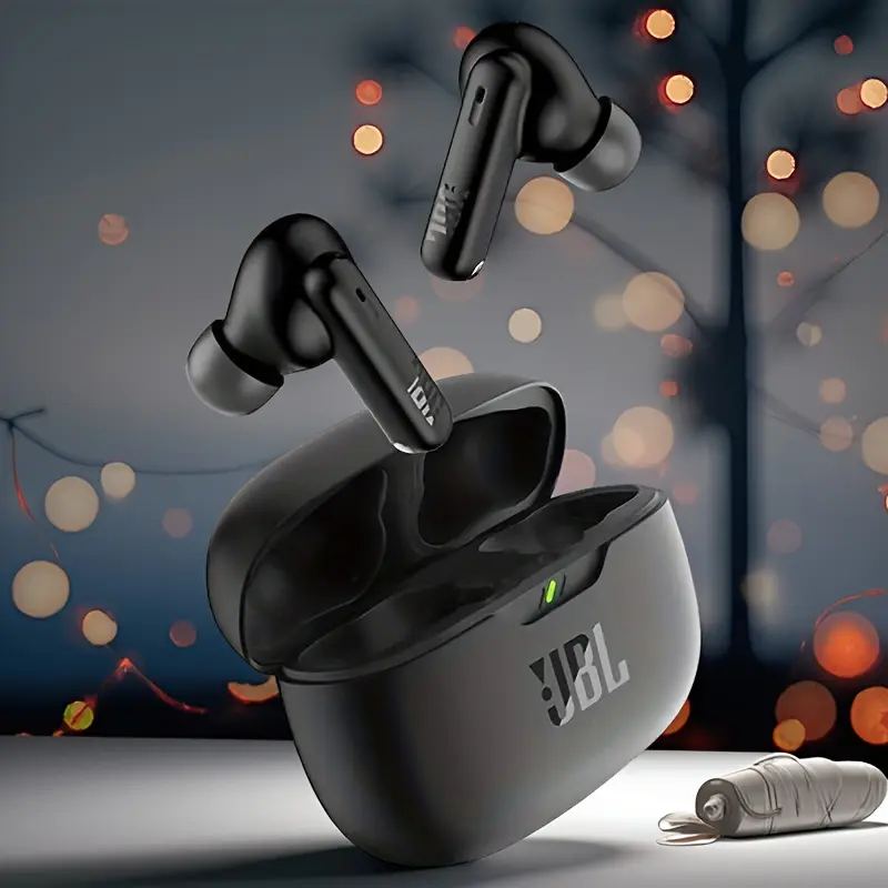 For JBL WAVE BEAM 2 Active Noise Cancellation True Wireless Earbuds - 6H Playtime, 4H Charge, 2.5-5V USB-C Charging, 3.5mm Jack, Compact Design for Gym, Running, Calls & Music, Wireless Earbuds, Gym Earbuds, Sleek Earbuds, Durable Earbuds