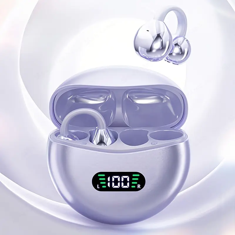 New Senyang clip-on sports headphones fasion comfortable headset music deep bass hanging Earbuds video TWS HIFI ACC Stereo HD calling Earphones for Android & iPhone Cellphone gaming couples Earpieces smart headphones