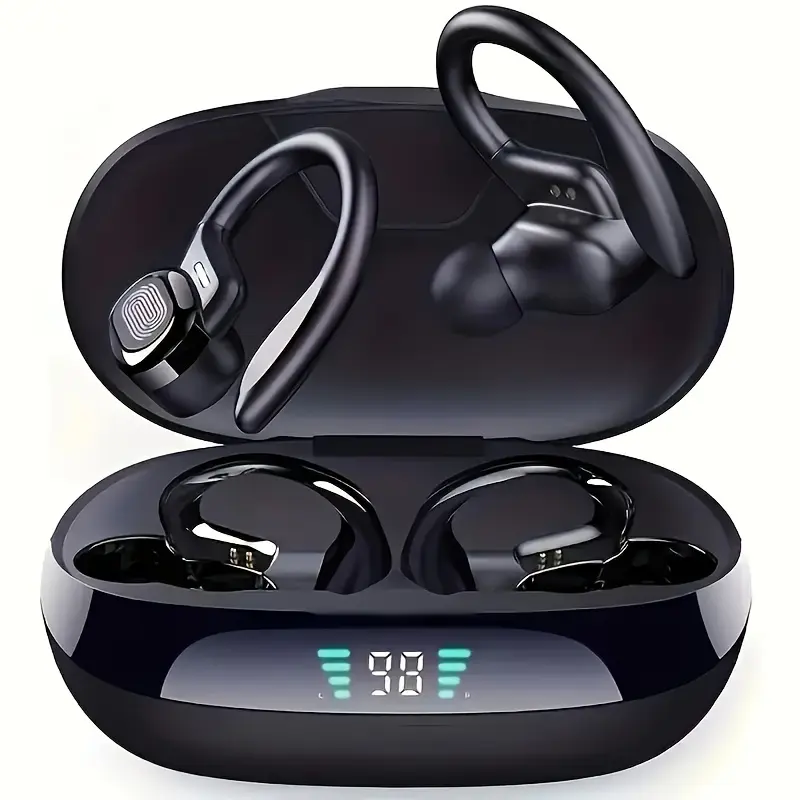 LAN XUN Wireless In-Ear Earbuds with Hi-Fi Sound, Chip, Up to 36 Hours Playtime, Control, Type-C Fast Charging, LED Power Display, -Canceling Mic, Rechargeable Lithium Polymer Battery, Anime/Video Game/TV Series/Animals/Movie Themed, Travel Earbuds, Gaming Headphones, Stylish Earbuds, Lightweight Earbuds, Highquality Sound, Premium Audio, Wireless Charging, Office Workers, Anime Fans