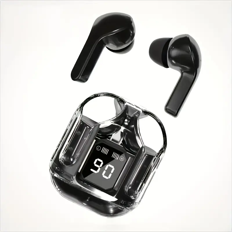 Air31 Wireless Sports Game Earbuds, TWS Mini Wireless Headphones, Transparent Case, Low-Latency, Noise Reduction, Voice Call, USB Charging, Anime Themed, for Gaming, Adult Use