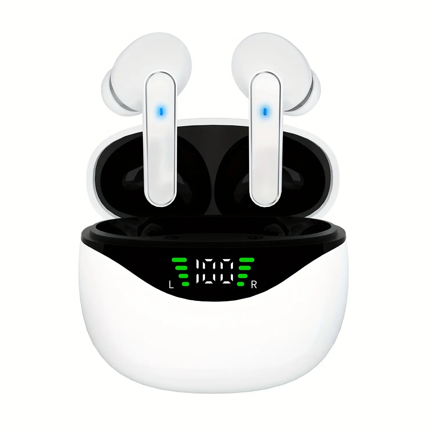 True Wireless In-Ear Earbuds with HD Stereo for Sports Gym, LIFEBEE Wireless Earphones with LED Charging Case, Built-in Mic Sport Headphones for Men Women, Gym Headphones, Workout Earbuds, Compact Earphones, Lightweight Headphones, Durable Build, Touch Control, Gym Enthusiasts, Commuters