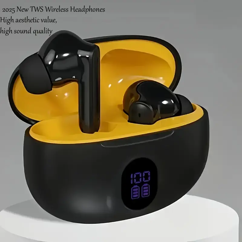 Wireless Sports Earbuds, High-Quality In-Ear Noise-Canceling Gaming Headphones with Ultra-Low Latency, 5.4 Wireless Connectivity, LED Battery Display, Long-Lasting Battery Life, Smart Touch Controls – Perfect for Athletes, Office Workers, Gamers & Students – Ideal Gift for Independence Day or Father’s Day, Premium Wireless Earbuds, Wireless Headphone, Wireless Charging Earbuds, Monster Wireless Earbuds, True Wireless Earbuds