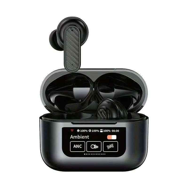 HiFi Stereo In-Ear Wireless Earbuds with Deep Bass, Noise Cancelling Mic & Touch Control - Wireless 5.3 Headphones for Gaming & Workouts