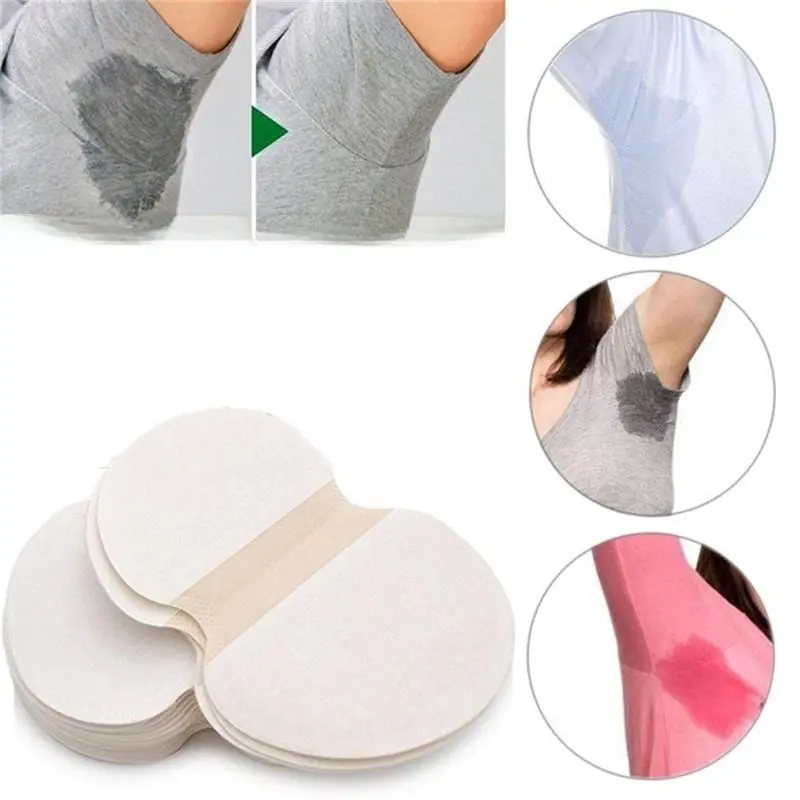 Pack of 10 Pcs / 5 Pair Sweat Pads For Underarms Disposable Highly Absorbent Sweat Pads Cotton Anti Allergic, Anti Bacteria, Anti Smell Disposable Underarm Perspiration Pad for Men and Women