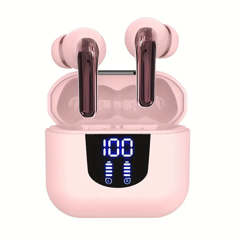 LANXUN Wireless Headphones, Wireless Earbuds, 13mm Speaker, 30H Playtime, Type-C Fast Charging Box, Stereo Wireless In-Ear Headset, Suitable for iPhone and Android In-Ear Headsets, Gaming Business Sports Headphone Mic