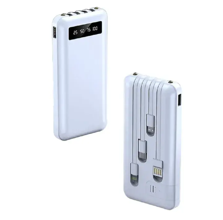 Power Bank 15000 MAH With Iphone Android Type C Cables