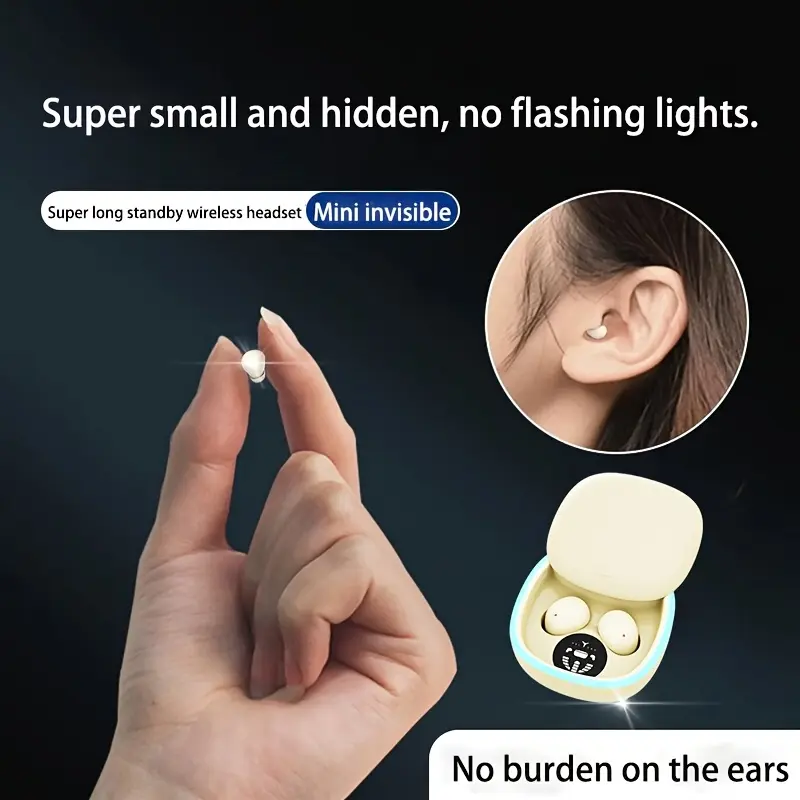 Ultra-Compact Wireless Earbuds with Long Battery Life, High-Fidelity Sound, Perfect for Outdoor Activities, Ideal Gift for Men, Women, and Students, Perfect for Christmas or Halloween
