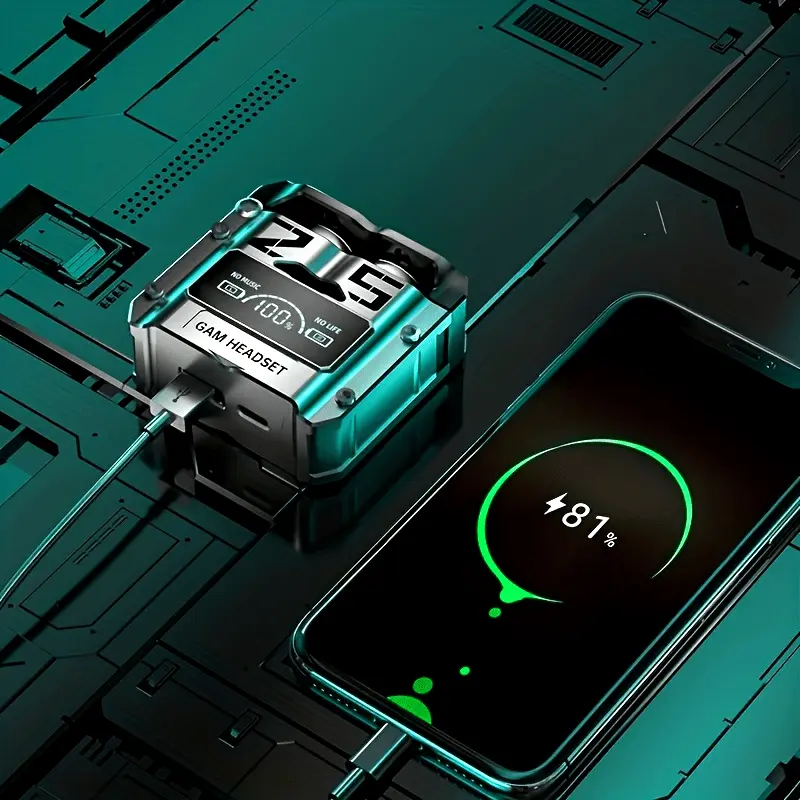 TWS Wireless Earbuds with Wireless V5.3, Featuring Stereo Sound, Touch Controls, Hands-Free Functionality, a Digital Display for Battery Capacity, Low Latency, And Energy-Efficient Design, with Automatic Power-Off, Making Them Ideal for Gifts.