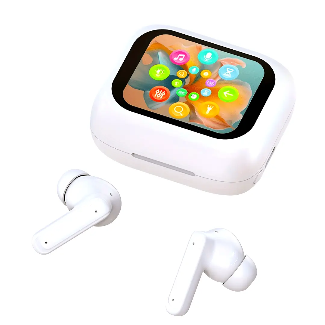 2025 New Wireless Gaming Headphones, Upgraded with an LCD Touchscreen Display, Built-In Microphone, Multilingual Switching Including Chinese And English, High-Definition Sound Quality with Smart Noise Cancellation for Sleep, Music Control, Camera Remote, Unisex Sports Running Music Headphones, My Favorite Multifunctional Audio Headphones, Compatible with Apple, Samsung, Huawei, Vivo, Xiaomi, OPPO, And More.