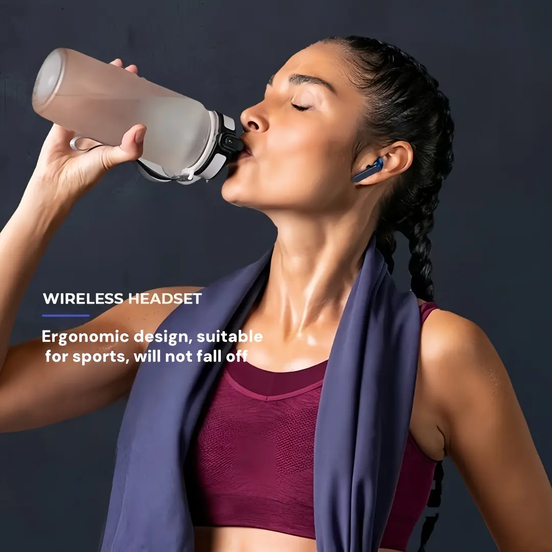Wireless Sports Gaming Headphones with Semi-In-Ear Design, 600mAh Battery for Up to 72 Hours of Playtime, Workout Earbuds, Modern Earbuds, Premium Feel, Wireless Earbuds, Fitness Enthusiasts, Earbud, Headphone