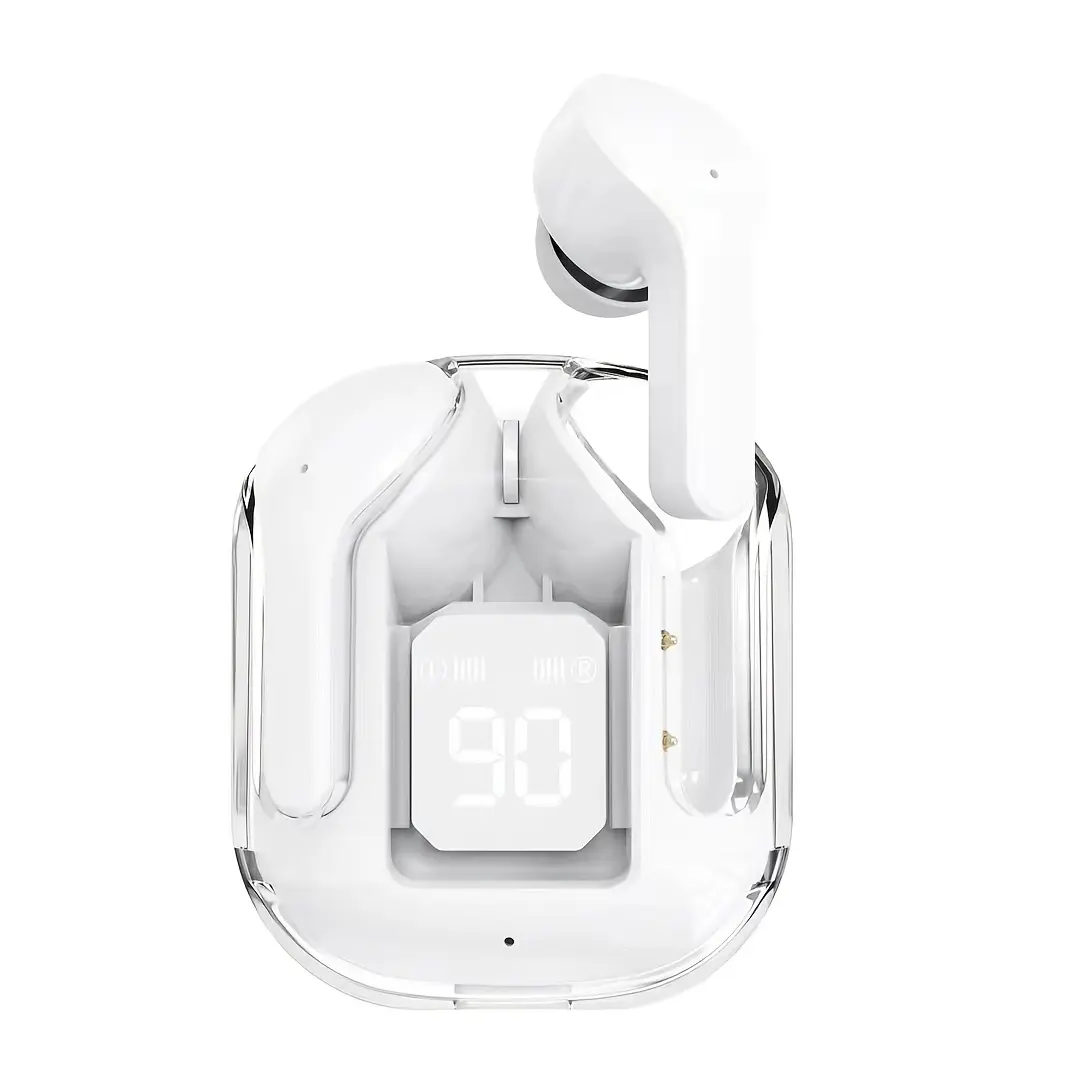 Transparent Design Wireless In-Ear Headphones, LED Power Display, High-Definition Sound Quality, Long Battery Life, Comfortable to Wear Wireless Earbuds, Suitable for Commuting Sports And All Kinds of Scenes, The First Choice of Gift Recommendation!