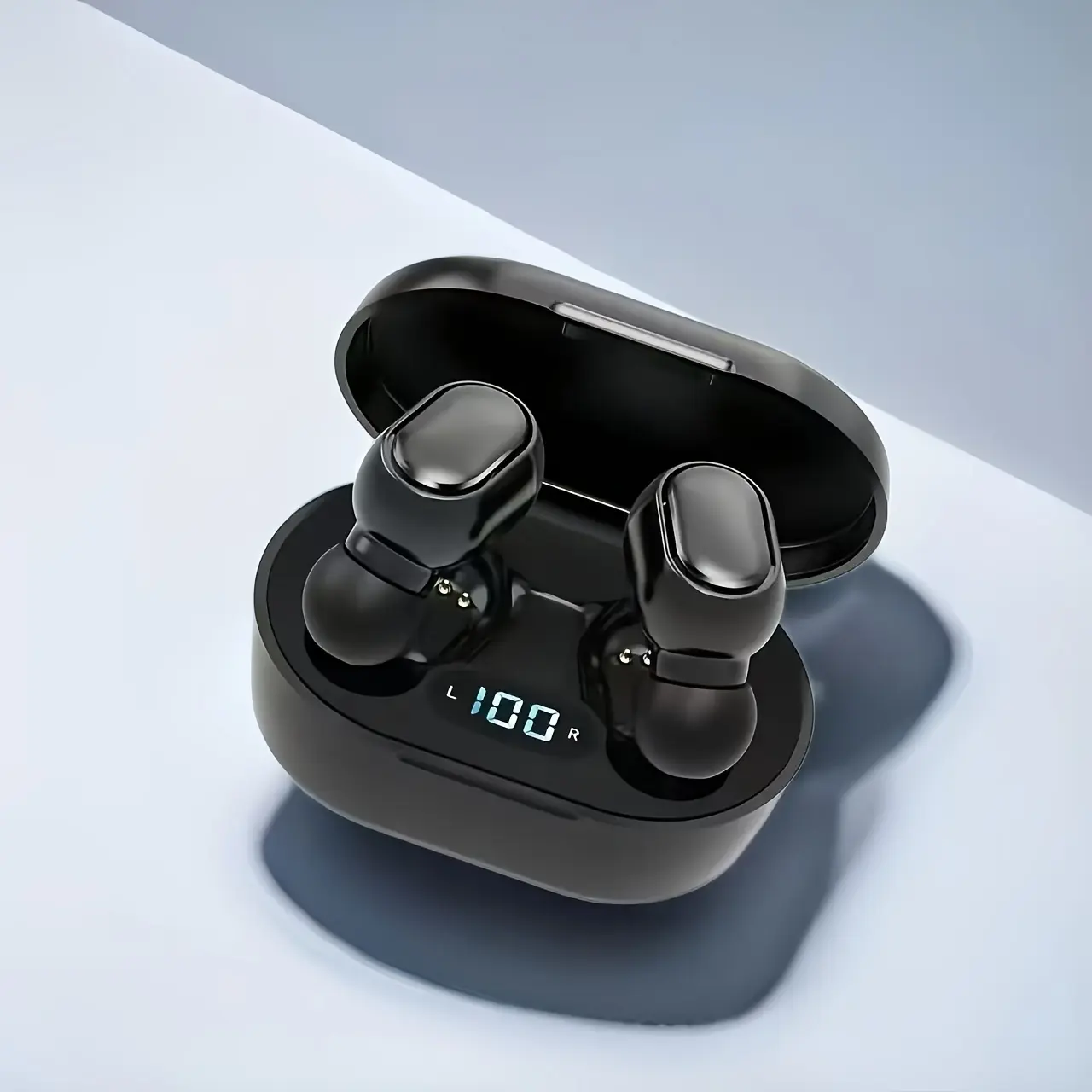 Stylish Dopamine Three-Color Wireless Earbuds with Built-in LED Battery Display, Intuitive Power Visualization, Suitable for Sports, Commuting, and Leisure, Compatible with Multi-Device Systems, Recommended Gift!
