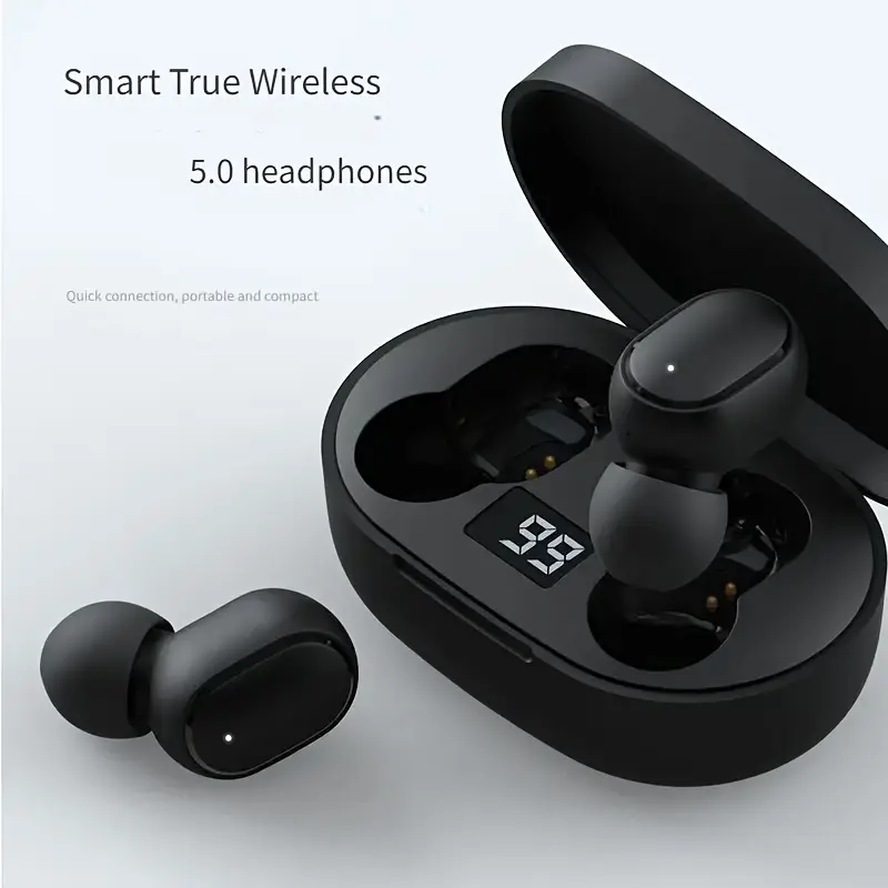 TWS wireless headphones, mini sports earbuds, in-ear earphones, small ear mini wireless earphones, hi-fi stereo wireless headphones, sports headphones, gaming headsets, TWS in-ear wireless headphones, 5.3 chip, binaural stereo, long battery life, charging LED power display, silicone ear caps, multi-color optional