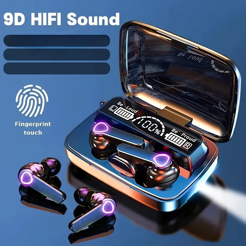 2025 NEW 1pc of TWS M19 Wireless Sports Earbuds with Hifi Stereo, 800mAh Charging, All Phones- Gaming& Sports, Works TWS In-Ear Headphones Android/IOS