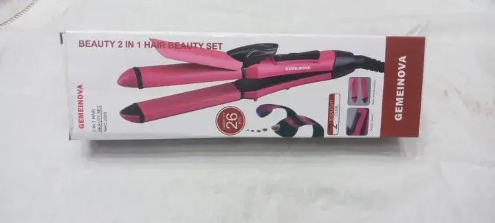 Nova 2 in 1 Hair Curler & Straightener 2009 - pink