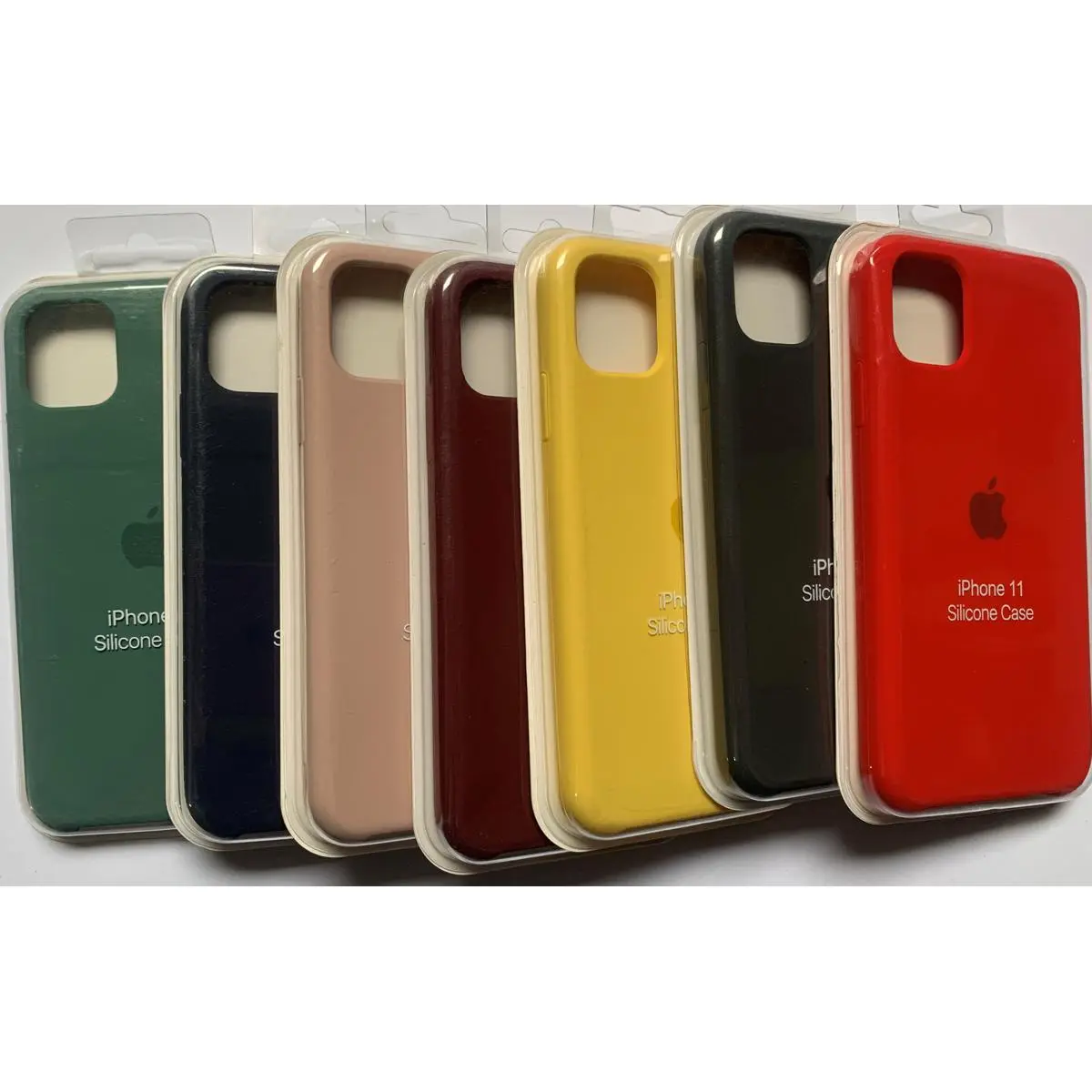 iPhone 11 Official liquid Silicon Case / Cover with Apple logo design Compatible for Apple iPhone Models