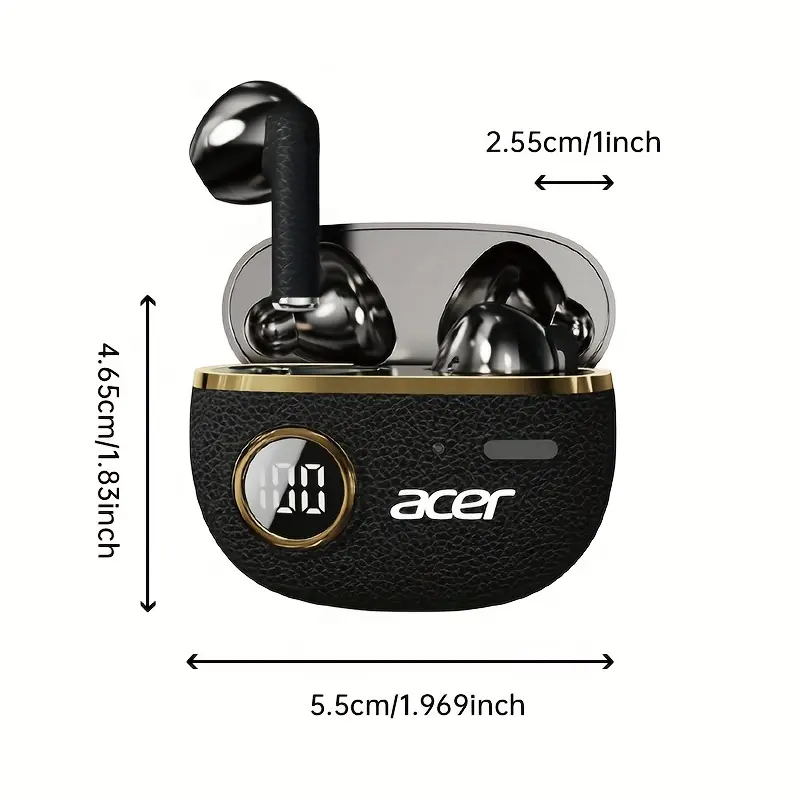 Acer Brand Genuine True Wireless Headset TWS Ultra Long Life Sports Running In-Ear Heavy Bass Stereo Sound Low Latency Gaming Mode Ultra Long Life Comfortable to Wear Mobile Platform Computer Multi-Device Compatible Christmas Valentine's Day Gift Recommendation, Workout Headphones, Travel Headphones, Inear Design, Lightweight Earbuds, Premium Audio, Highquality Sound, Tws Earbuds, Noisecanceling Earbuds, Commuters, Fitness Enthusiasts