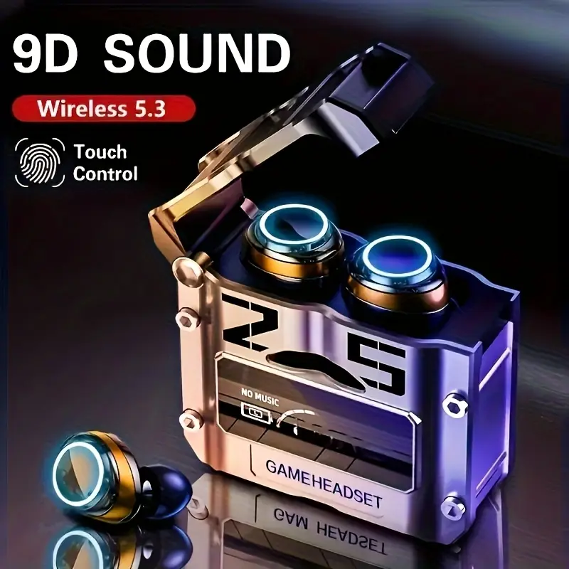 Touch Control Wireless Earbuds with HD Mic & Charging Case - Perfect Gift for Everyone, for iPhone & for Android, Ideal for Sports & Gaming