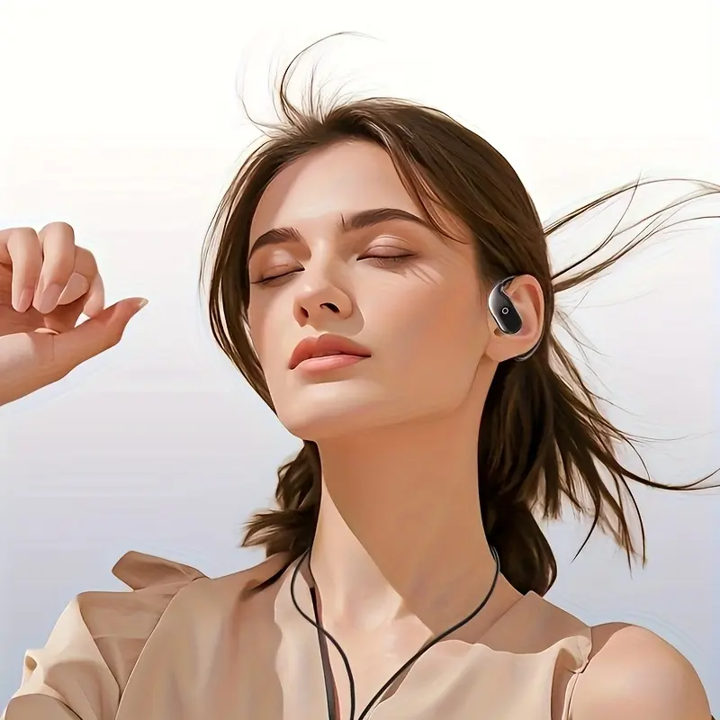 Wireless Earbuds Bluetooth Headphones 5.4 Bass Stereo Open-Ear Design, IPX7 High Quality, 50H Playtime, 8 Hours Standby, Microphone Included - Perfect for iPhone Pro & Android Laptops, Ideal Gift for Family and Friends, Christmas Present