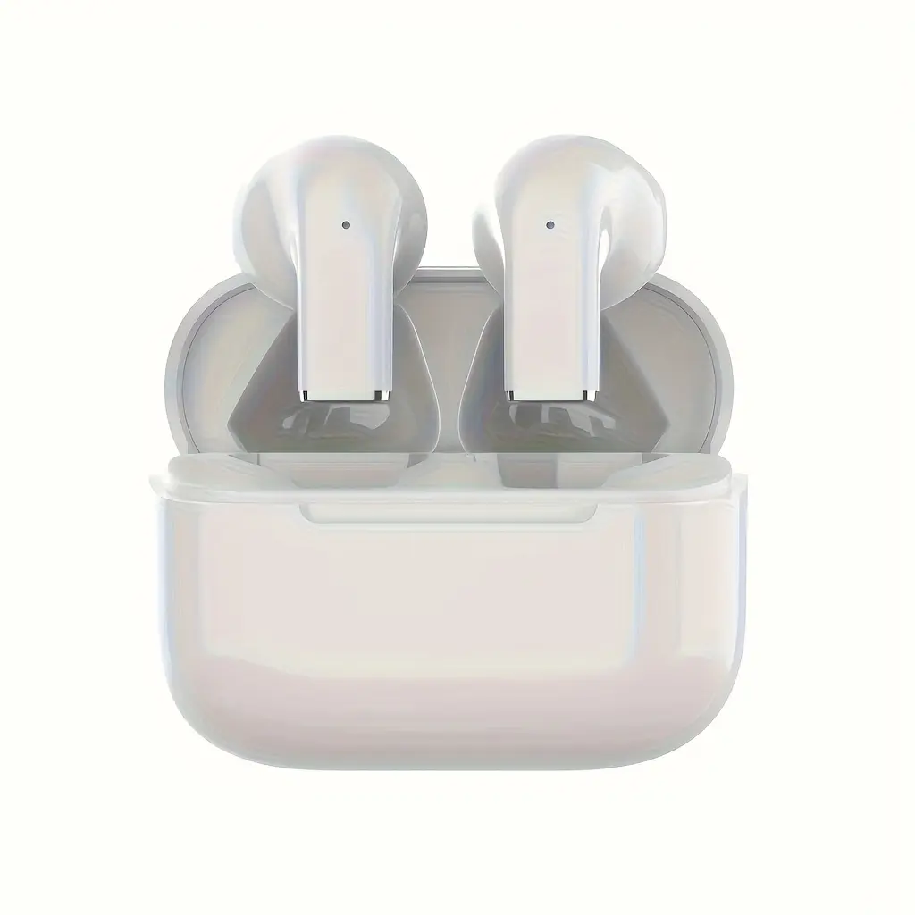 TWS True Wireless Earbuds with HiFi 9D Stereo & Condenser Mic, Anime Cartoon Design, Semi-Open-Back Lightweight for Gaming/Calls/Sports, Wireless 5.3, Type-C Charging, White, Earbuds Wireless
