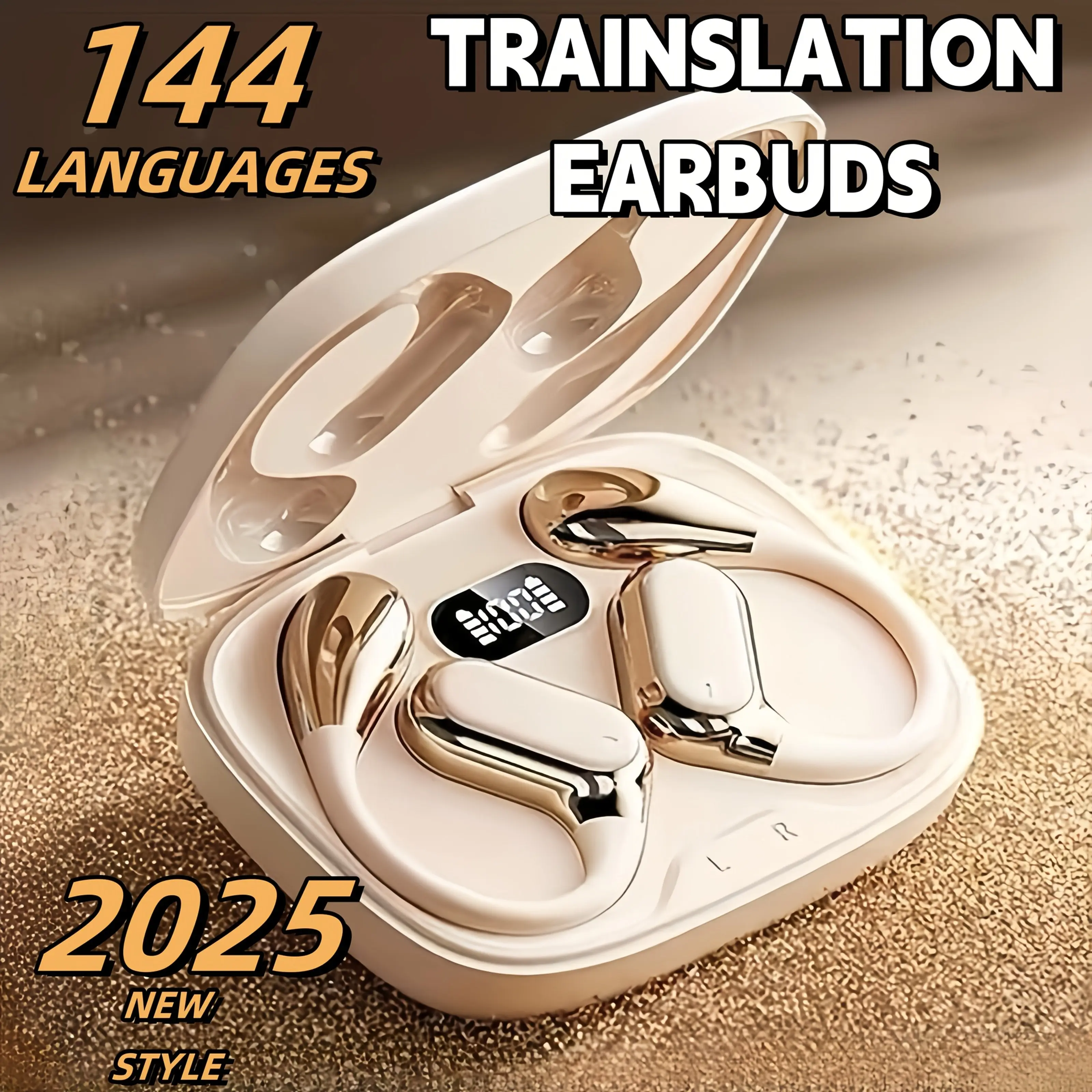 AI Translation Wireless Earbuds Comfortable Business Earbuds Sports Minimalist Earbuds- Multi-Language Support, Smart Dual Microphone Silent, Touch Control, Compatible with Phones, Perfect for Travel, Socializing, Studying, Sports- Adult Movie and Game Theme