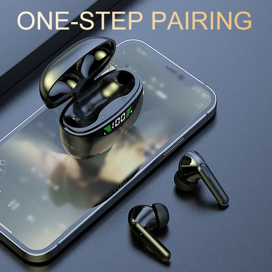 ANKRIYUL TWS Wireless Stereo Earbuds with LED Charging Case - Touch Control, USB-C Charging, 10W Stereo Sound, 2.5W Max Output, 36V Safe Voltage, Compatible with Smartphones, Laptops, TV, Wireless Earbuds, Smartphone Accessories, Modern Headphones, Durable Plastic, Headphone, Earbud, Wireless Earphones, Original Wireless Headphones