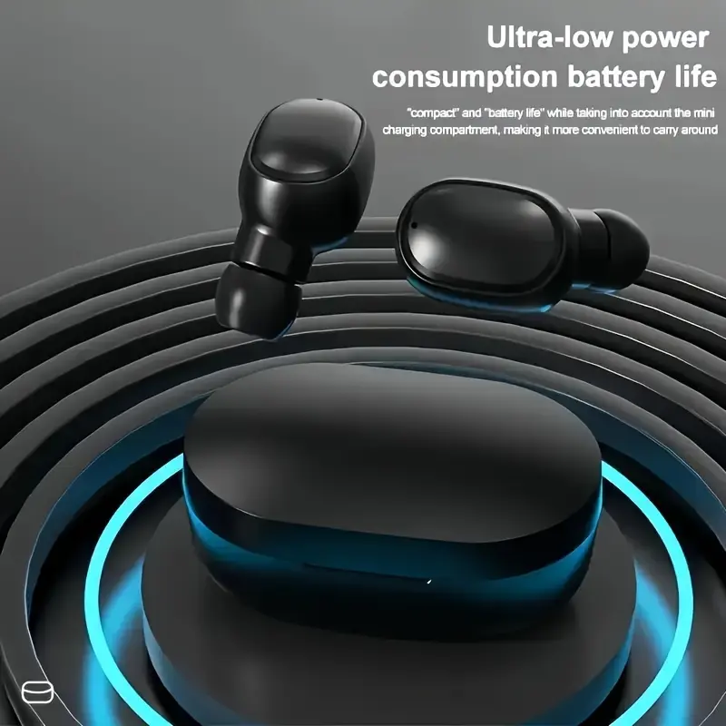 Lightweight And Fashionable Wireless Earbuds, Stereo, Rechargeable Lithium Polymer Battery, Stereo In-ear Earbuds with Microphone, Portable Earbuds with Charging Case, Compatible with Smartphones, Suitable for Gaming, Music, Sports And Business, Music Earbuds, Gaming Earbuds, Stylish Earbuds, Lightweight Earbuds, Durable Plastic, Touch Control, Portable Audio, Stereo Sound, Athletes, Commuters
