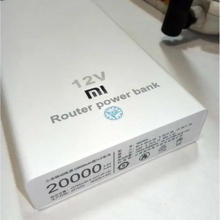 12V Router Power Bank 2-in-1 UPS Backup with Li-Ion Battery for TP Link Tenda and More 5-Hour Backup