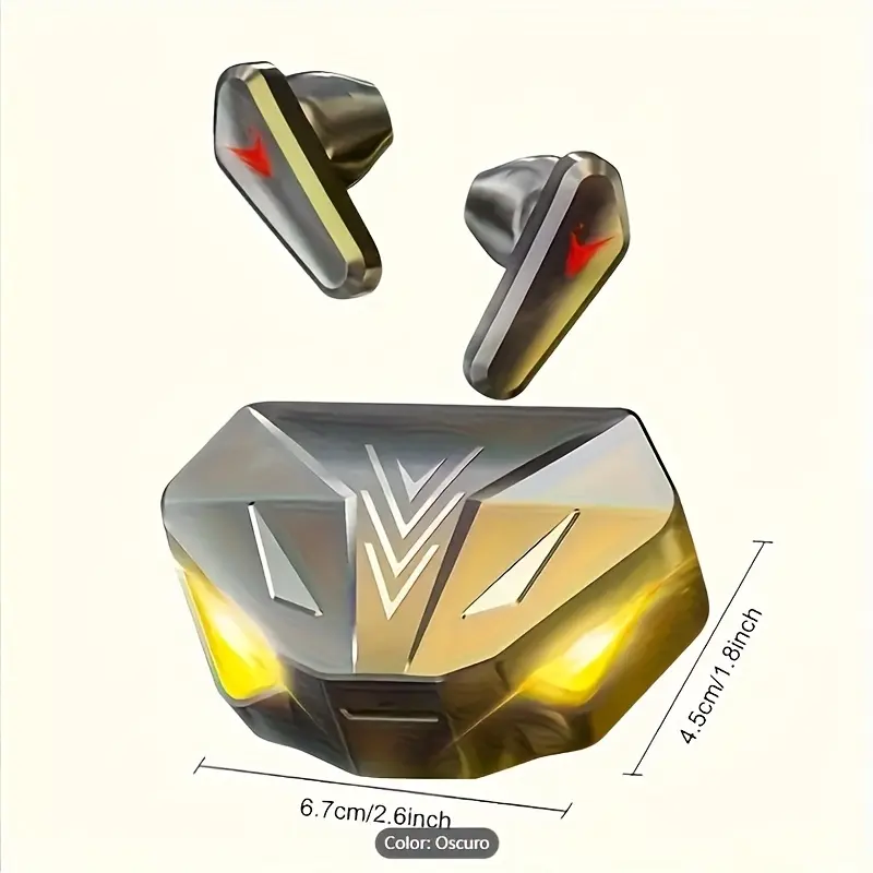 Out of the street artifact - high-fidelity stereo game wireless headset | Wireless earbuds active noise cancellation, open black/live immersion to win! LED screen display, ultra-high battery life, touch control, high-burning equipment for e-sports parties!