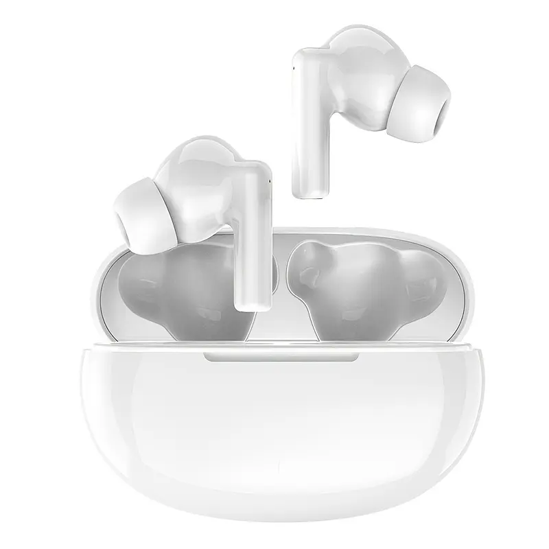Classic White In-Ear Wireless Headphones, Wireless Earbuds, Essential for Sports, with Microphone, Touch Control, Ultra-Long Battery Life