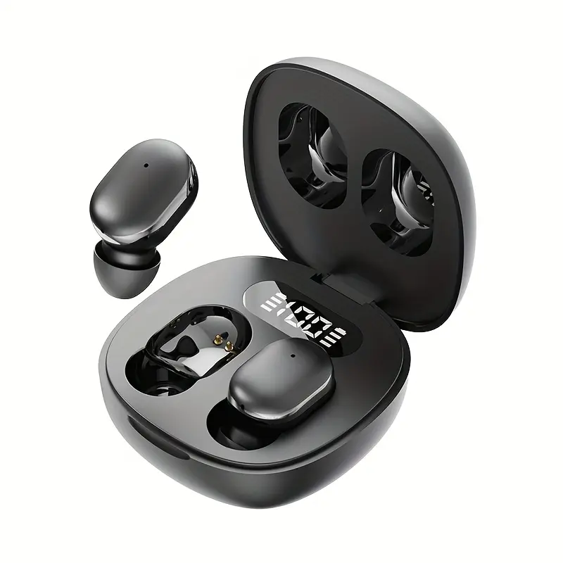 Lightweight True Wireless Earbuds, One-Handed Operation for Easy Portability! Ergonomic Design Fits the Ear Canal Comfortably, Secure Fit Even During Intense Sweating, Long Battery Life, Gym Accessories, Modern Earbuds, Premium Feel, Wireless Audio, Music Lovers