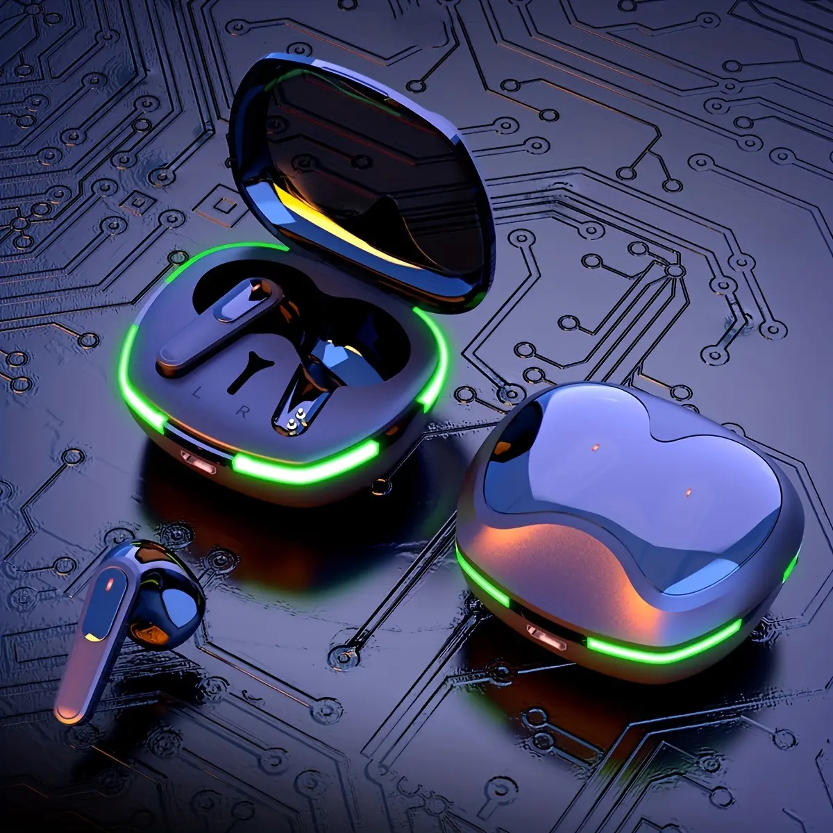 New Wireless Earbuds for 2025, Featuring an LED Display, Touch Control, And In-Ear TWS Design, Suitable for Sports Music on Ios/Android.