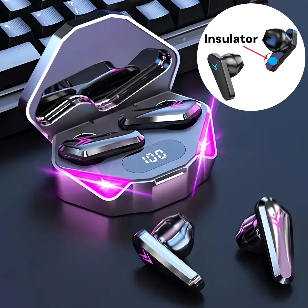 X15 True Wireless Earbuds, Dual-Ear In-Ear Sports Headphones with Stylish Design, High-Quality Sound, Low Latency, Long Battery Life for Gaming