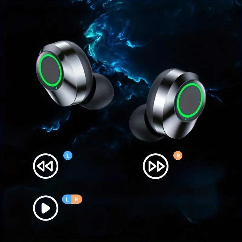 Wireless earphones with mirror digital display, hifi sound quality, high power, emergency charging function for in ear wireless earphones, high-definition voice touch operation, automatic connection to binaural call earphones Charging level display, Earphones Wireless, Wireless Earbuds Noise Cancelling, In Ear Wireless Earbuds, Earbud Wireless, Handsfree Calls, Workout Headphones, Modern Earbuds, Stylish Wireless, Lightweight Build, Ergonomic Fit, Noisecanceling Earbuds,