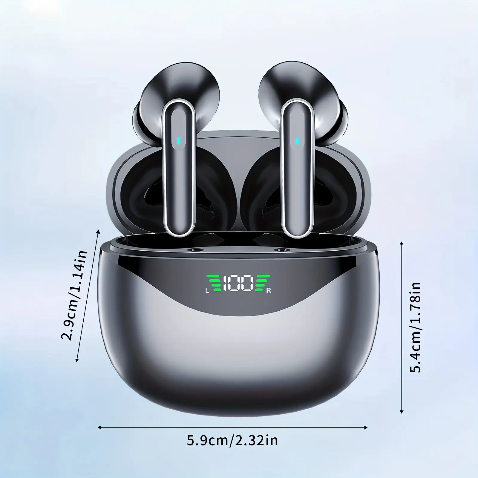 Digital Pro 4 Wireless Earbuds with AI Translation- Real-Language Translator, Wireless, USB Rechargeable, Multi-Language Support, for Travel& Business Meetings, Multilingual Communication, Onthego Translator, Sleek Design, Modern Headphones, Durable Plastic, Touch Control, Translation Earbuds, Smart Earbuds, International Speakers, Techsavvy Users