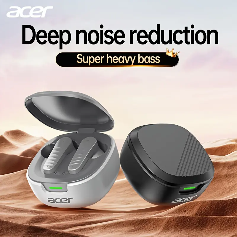 Acer In-Ear Design|TWS Wireless Headset|Bass Stereo|Gaming Low Latency|Comfortable to wear (Study/Business/Sports/Running/Fitness/Movie/Video)|Multi-device Compatibility (Mobile/Tablet/Laptop)|Christmas Gift/Valentine's gift recommended
