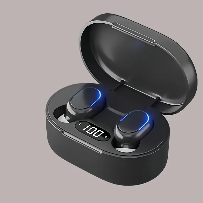 FHRM E7s Wireless Earbuds - High-Fidelity Stereo Sound, Compact In-Ear Design, USB-C Charging Case, Ideal for Sports, Office, Travel, Gaming - Perfect Gift for Men and Women, Wireless Headphones, Sports Headphones, Compact Earbuds, Stylish Earbuds, Durable Plastic