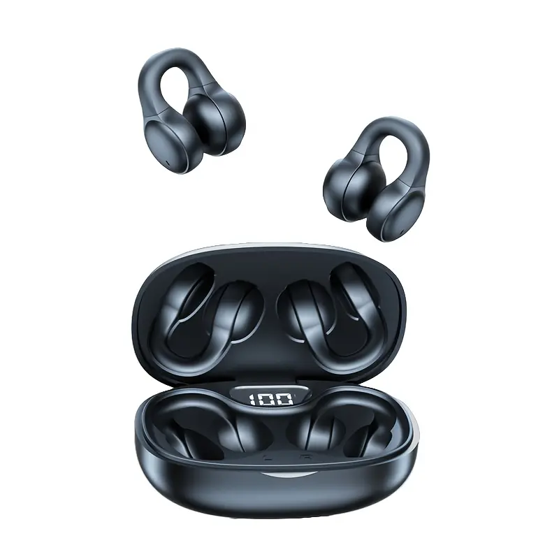 2025 Latest Model Bluetooth Wireless Earbuds with Air Conduction, Noise-Canceling Sports Headphones for Long-Lasting Calls, Wireless Mini Earbuds, Headphones Noise Cancelling, Earphones Wireless, Wireless Charging Earbuds, Wireless Gaming Earbuds, Workout Headphones, Sports Earphones, Stylish Headphones, Lightweight Earbuds, Premium Build, Comfortable Wear, Touch Control Earbuds, Commuters, Office Professionals