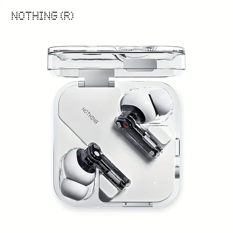 Nothing Ear Wireless Earbuds with ChatGPT Integration, Smart ANC, Hi-Res Audio with LDAC & LHDC, 11mm Dynamic Bass Boost, 40.5H Playtime, 6 Mics for Calls Headphones, Wireless Charging, Wireless Earphones, Handsfree Calls, Minimalist Aesthetic, Durable Construction, Anc Headphones, Commuters