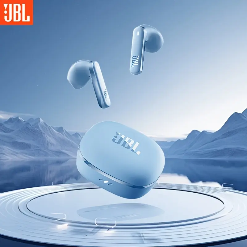 JBL T280TWS X3 Semi-in-Ear Headphone Earbuds, 32 Hours Play Time, Call Noise Cancellation, Clear Sound Quality, Touch Controls, Semi-Open Microphone, Condenser Microphone, Type-C Wireless Charging Case, Stylish Sports Business Headset